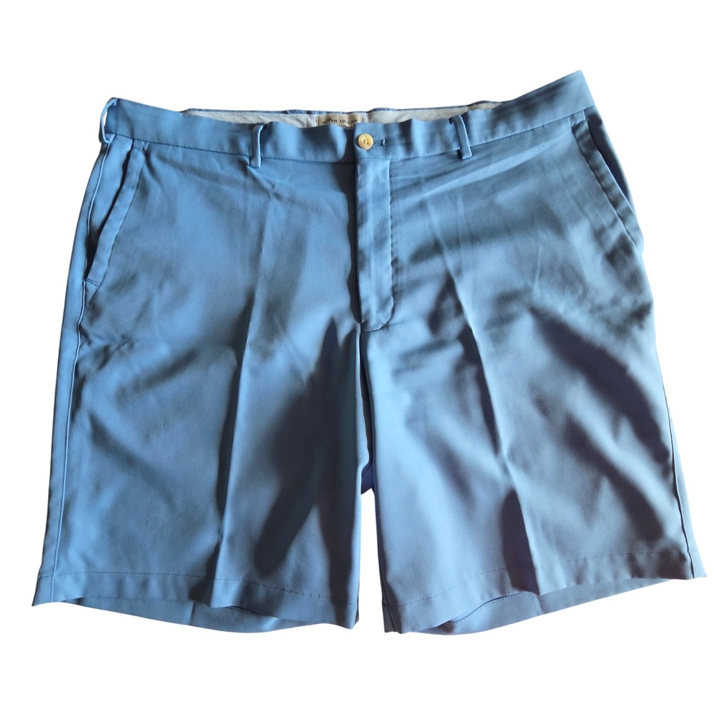 Peter Millar Crown Sport Mens Blue Performance Golf Shorts Size 40 Light Blue